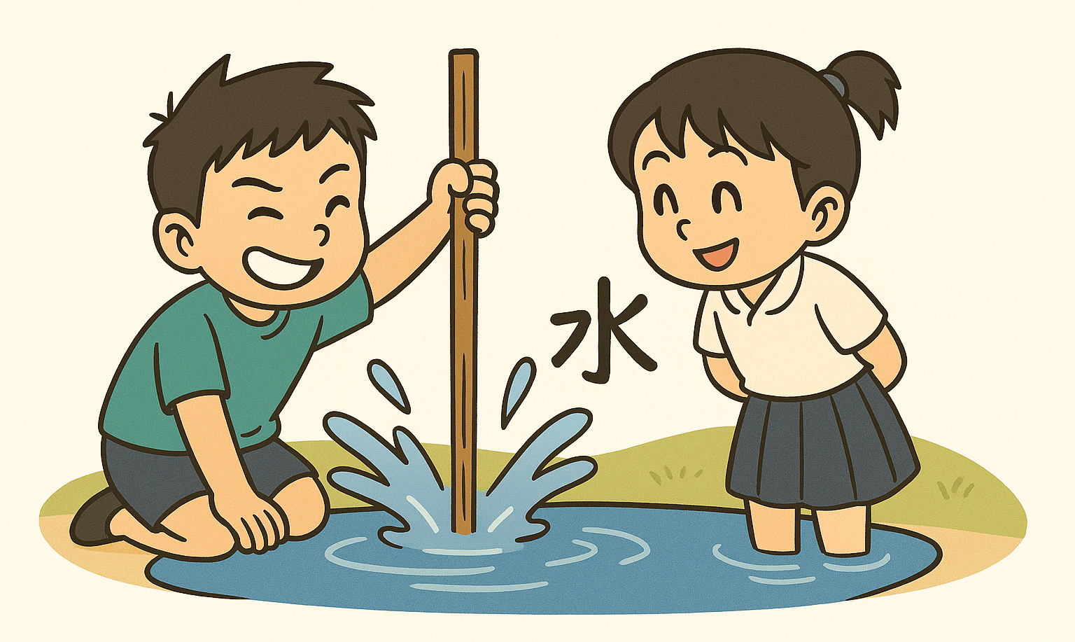 Mnemonic for 水